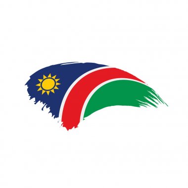 Namibya bayrak, vektör çizim