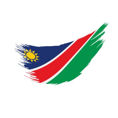 Namibya bayrak, vektör çizim