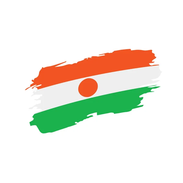 Vlag van Niger, vectorillustratie — Stockvector