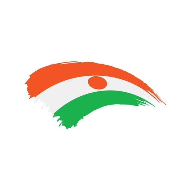 Niger flag, vektorillustration — Stockvektor