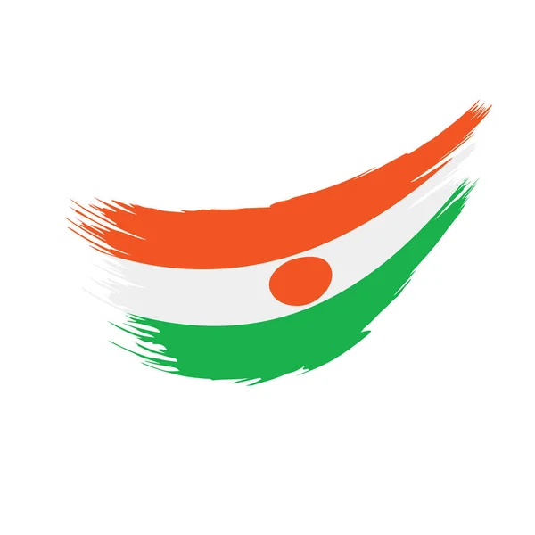 Niger flag, vektorillustration — Stockvektor