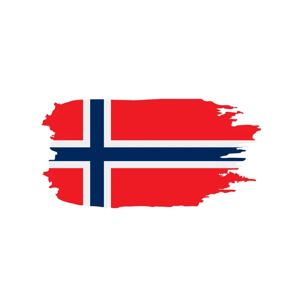 Norwegen-Flagge, Vektorillustration — Stockvektor