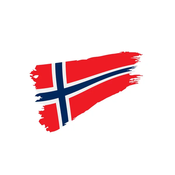 Norge flagga, vektor illustration — Stock vektor