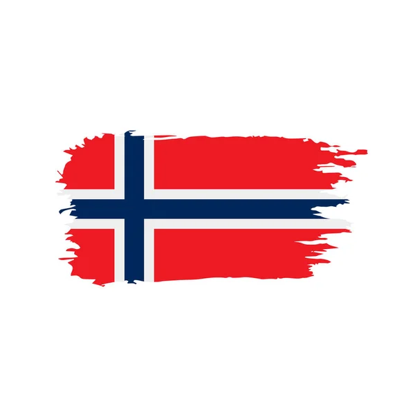 Bandera de Noruega, ilustración vectorial — Vector de stock