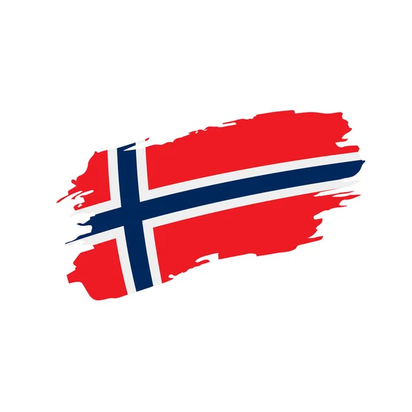 Drapeau Norvège, illustration vectorielle — Image vectorielle