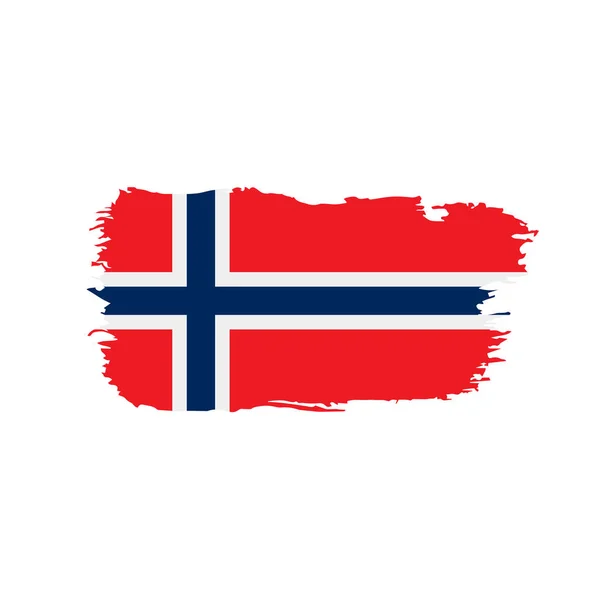 Norge flagga, vektor illustration — Stock vektor