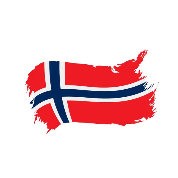 Norway flag, vector illustration — Stock Vector