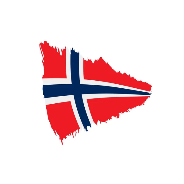 Norge flagga, vektor illustration — Stock vektor