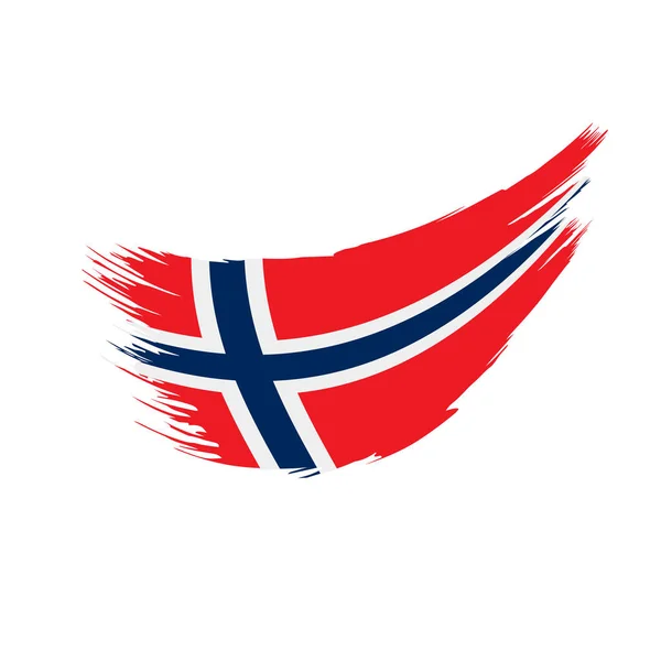 Bandeira da Noruega, ilustração vetorial —  Vetores de Stock