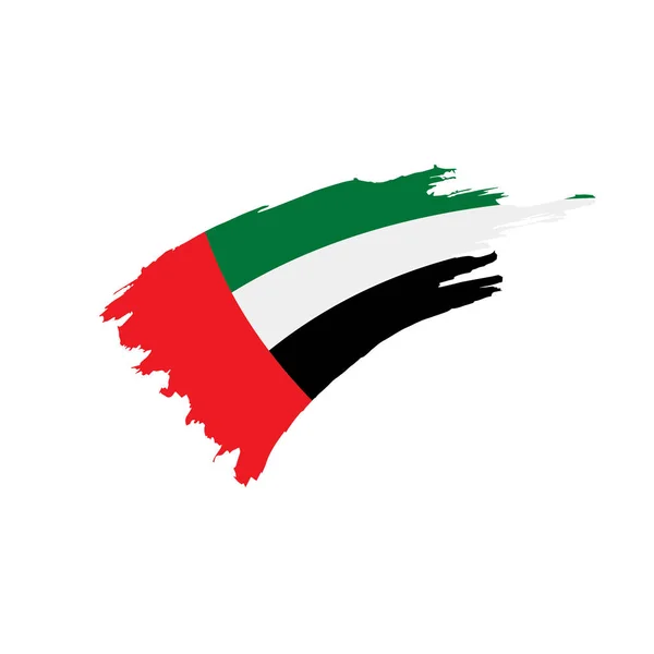 Bandera de los Emiratos Árabes Unidos, ilustración vectorial — Archivo Imágenes Vectoriales