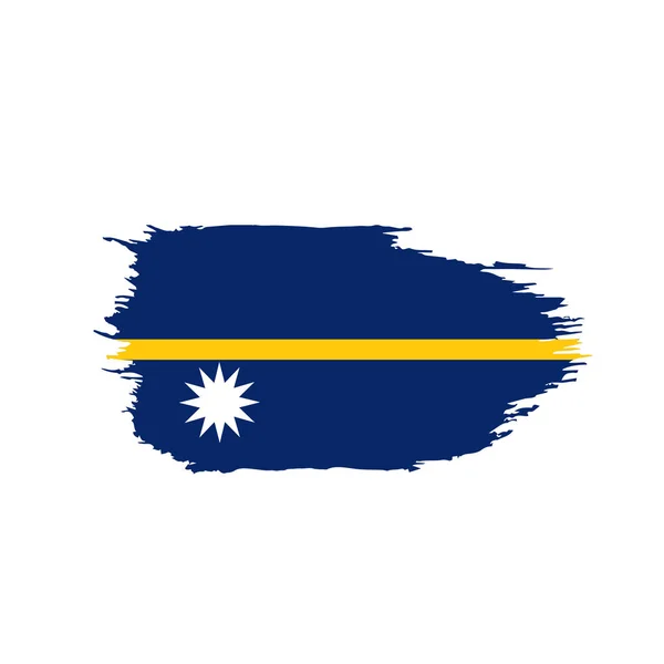 Bandeira de Nauru, ilustração vetorial — Vetor de Stock