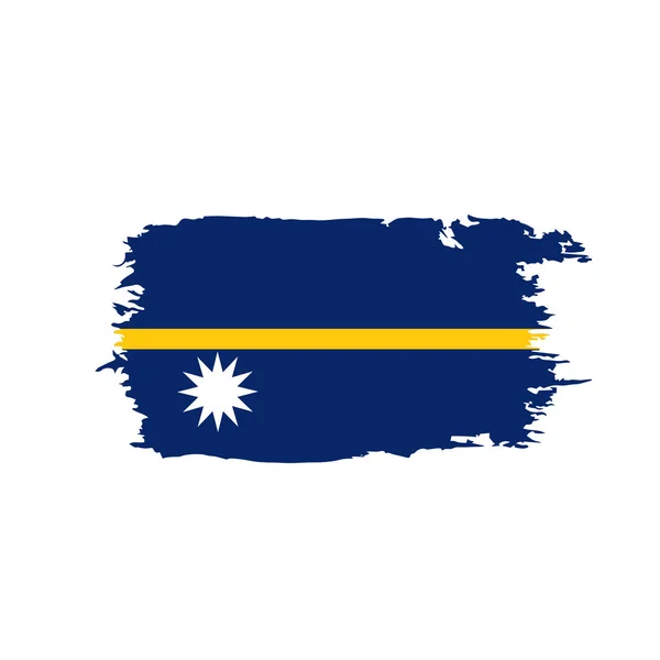Bandera de Nauru, ilustración vectorial — Vector de stock
