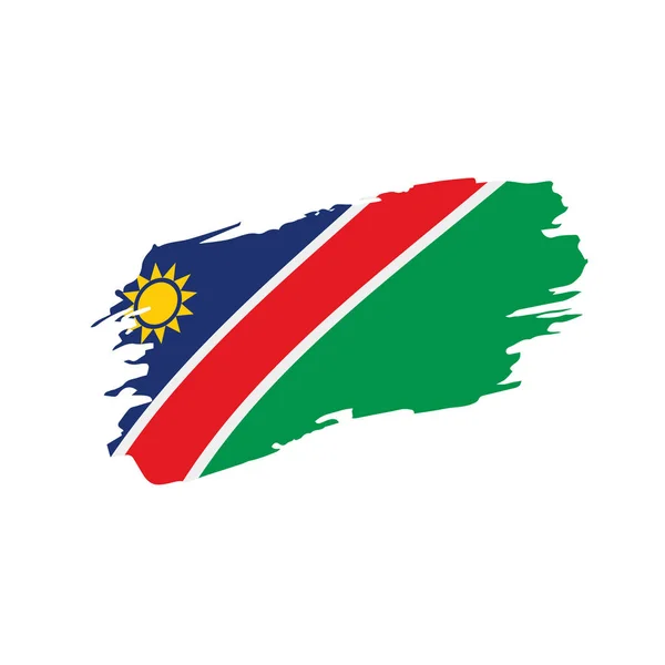 Vlajka Namibie, vektorové ilustrace — Stockový vektor