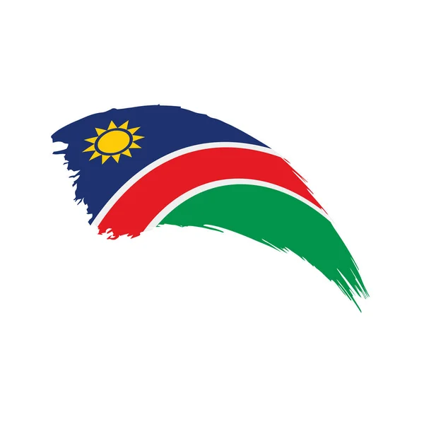 Ναμίμπια σημαία, εικονογράφηση διάνυσμα — Διανυσματικό Αρχείο