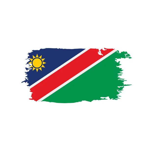 Drapeau Namibie, illustration vectorielle — Image vectorielle