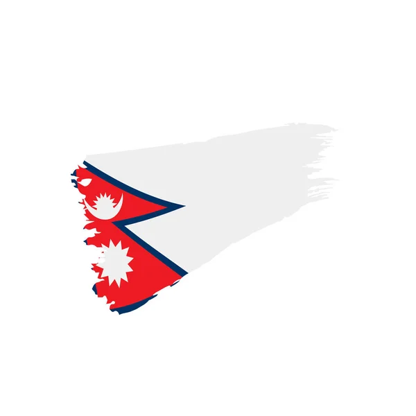 Bandera de Nepal, ilustración vectorial — Archivo Imágenes Vectoriales