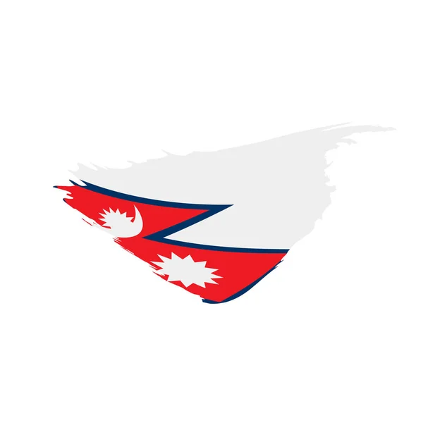 Bandera de Nepal, ilustración vectorial — Archivo Imágenes Vectoriales