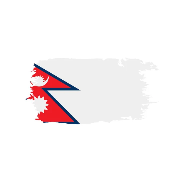 Bandiera Nepal, illustrazione vettoriale — Vettoriale Stock