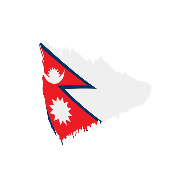 Флаг Непала, векторная иллюстрация — стоковый вектор