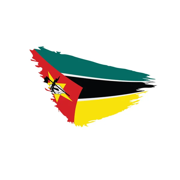 Bandera de Mozambique, vector de ilustración — Vector de stock