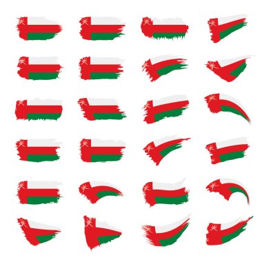 Umman bayrağı, vektör çizim