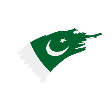 Pakistan bayrağı, vektör çizim