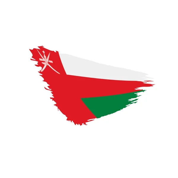 Oman flag, vector illustration — Stock Vector