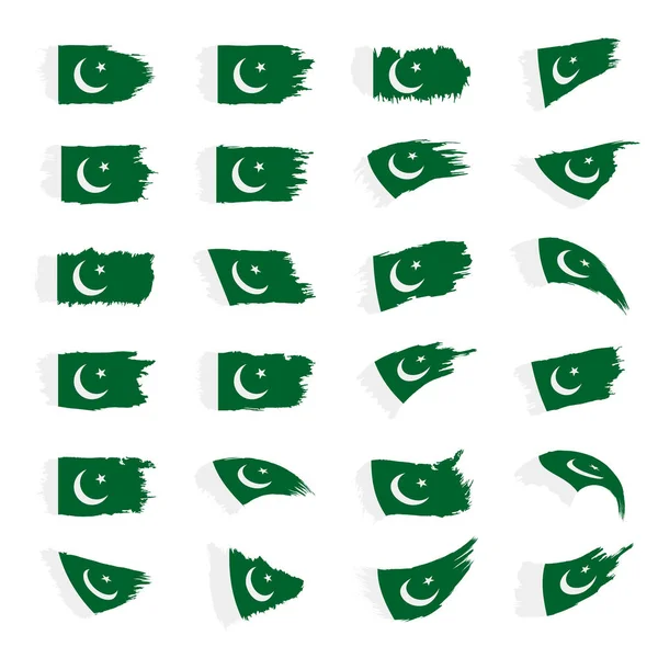 パキスタンの旗、ベクトル イラスト — ストックベクタ