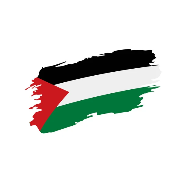 Bendera Palestina, ilustrasi vektor - Stok Vektor