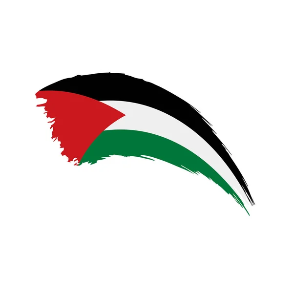 Bandiera palestinese, illustrazione vettoriale — Vettoriale Stock