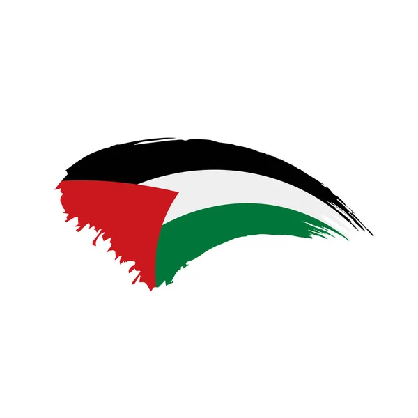 Bendera Palestina, ilustrasi vektor - Stok Vektor