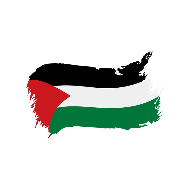 Bendera Palestina, ilustrasi vektor - Stok Vektor