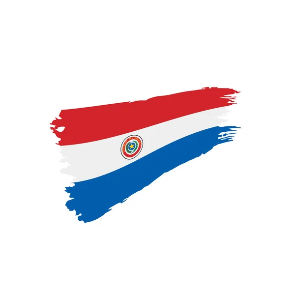 Bandera de Paraguay, vector de ilustración — Archivo Imágenes Vectoriales