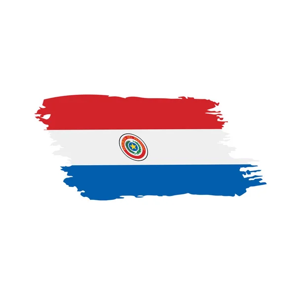 Drapeau du Paraguay, illustration vectorielle — Image vectorielle