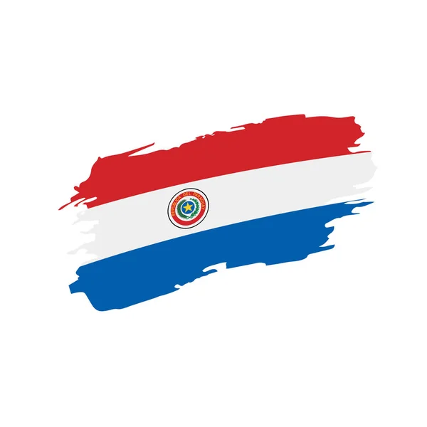 Drapeau du Paraguay, illustration vectorielle — Image vectorielle