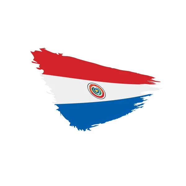 Paraguay flagga, vektorillustration — Stock vektor