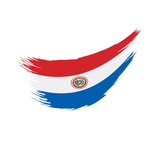 Парагвайский флаг, векторная иллюстрация — стоковый вектор