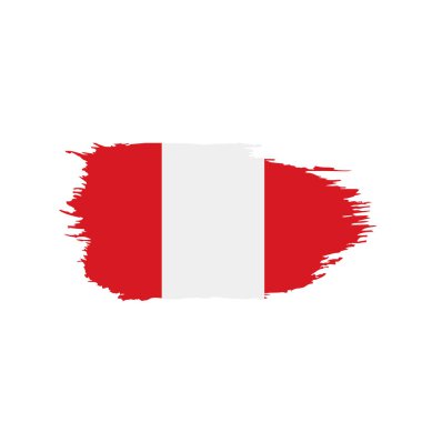 Peru bayrağı, vektör çizim