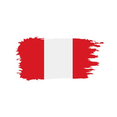 Peru bayrağı, vektör çizim