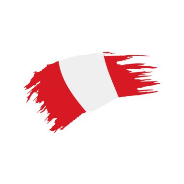 Peru bayrağı, vektör çizim