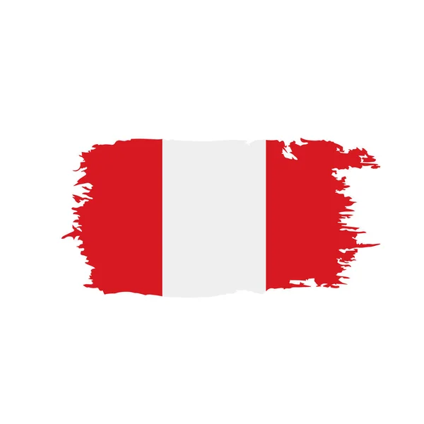 Peru flag, vector illustration — Stock Vector