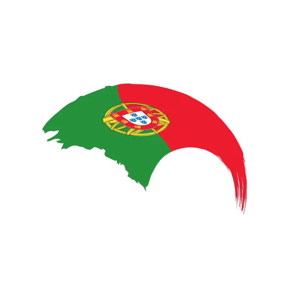 Bandeira de Portugal, ilustração vetorial — Vetor de Stock