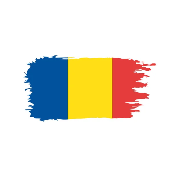 Romania flag, vector illustration — Stock Vector