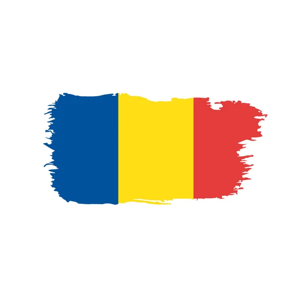 Romania flag, vector illustration — Stock Vector