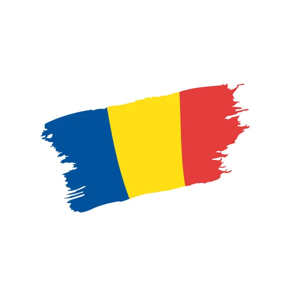 Roménia bandeira, ilustração vetorial — Vetor de Stock