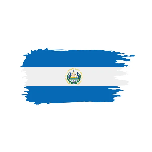 Salvador flag, vector illustration — Stock Vector