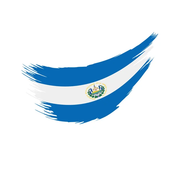 Salvador vlag, vectorillustratie — Stockvector