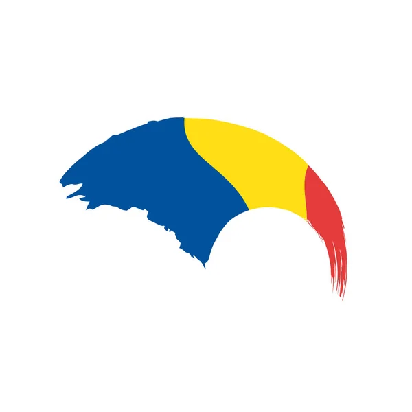 Bandera de Rumanía, ilustración vectorial — Vector de stock