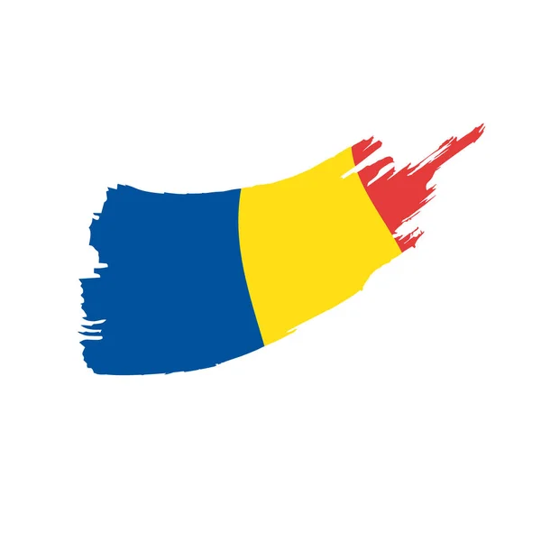 Roménia bandeira, ilustração vetorial —  Vetores de Stock