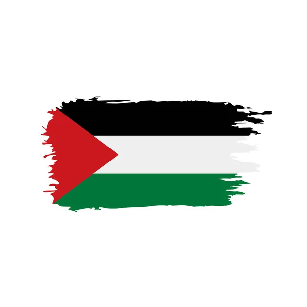 Bendera Palestina, ilustrasi vektor - Stok Vektor